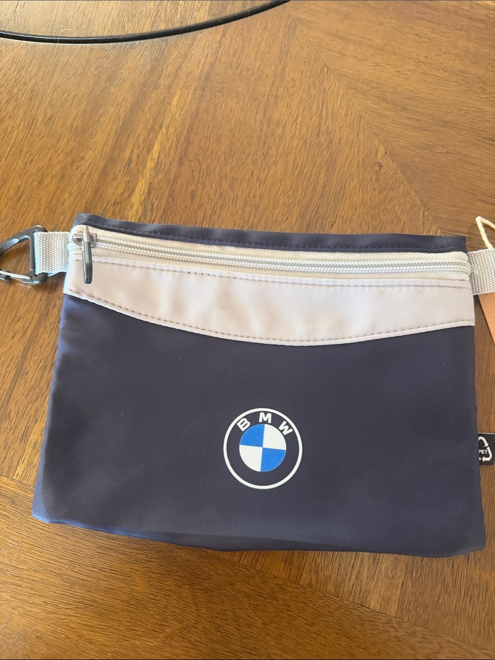 BMW Navy and Light Gray Men’s Belt Bag - Picture 3 of 5
